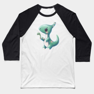 Cute Dinosaur Drawing Baseball T-Shirt